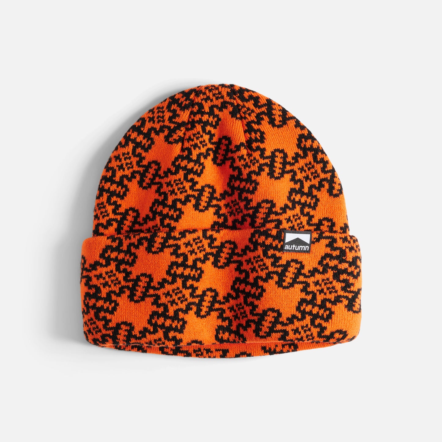 Autumn Beanie "Landscape" safety orange