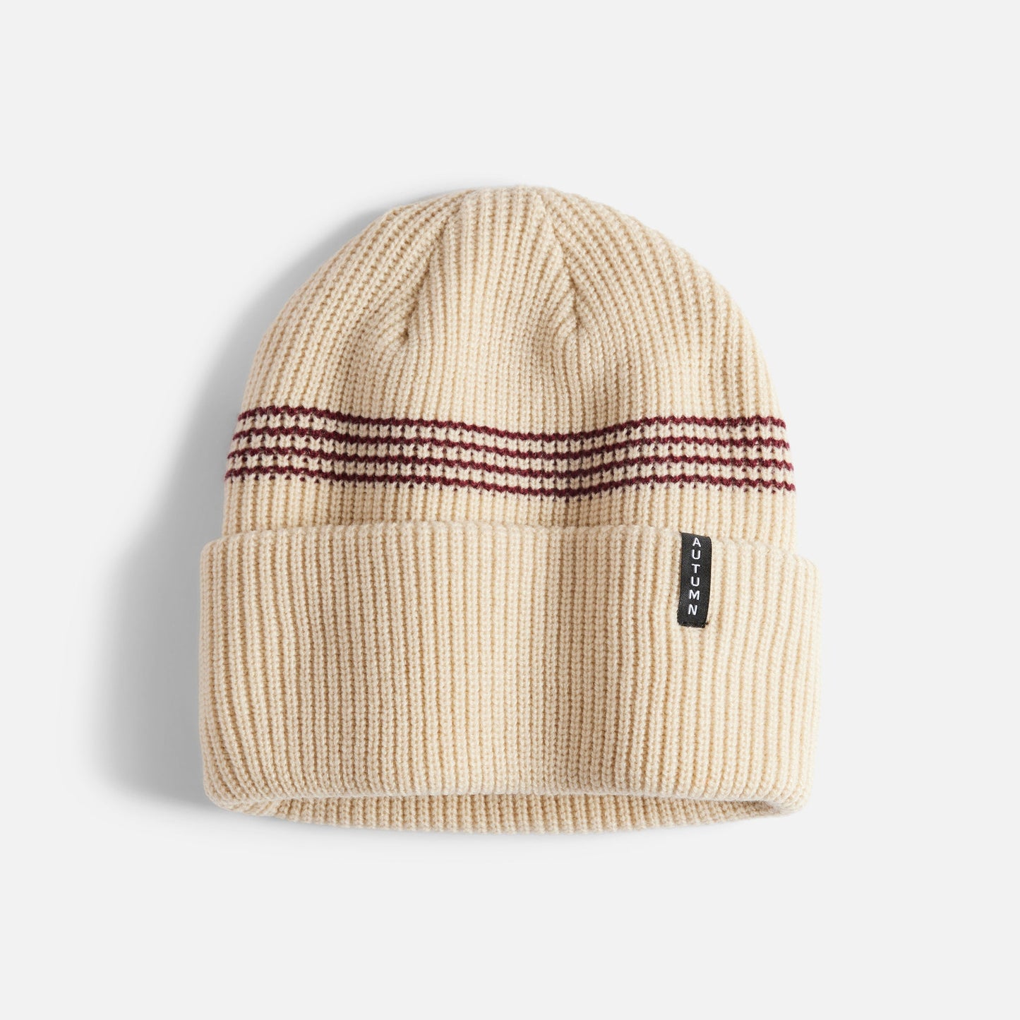 Autumn Beanie - Mini Stripe - Oatmeal