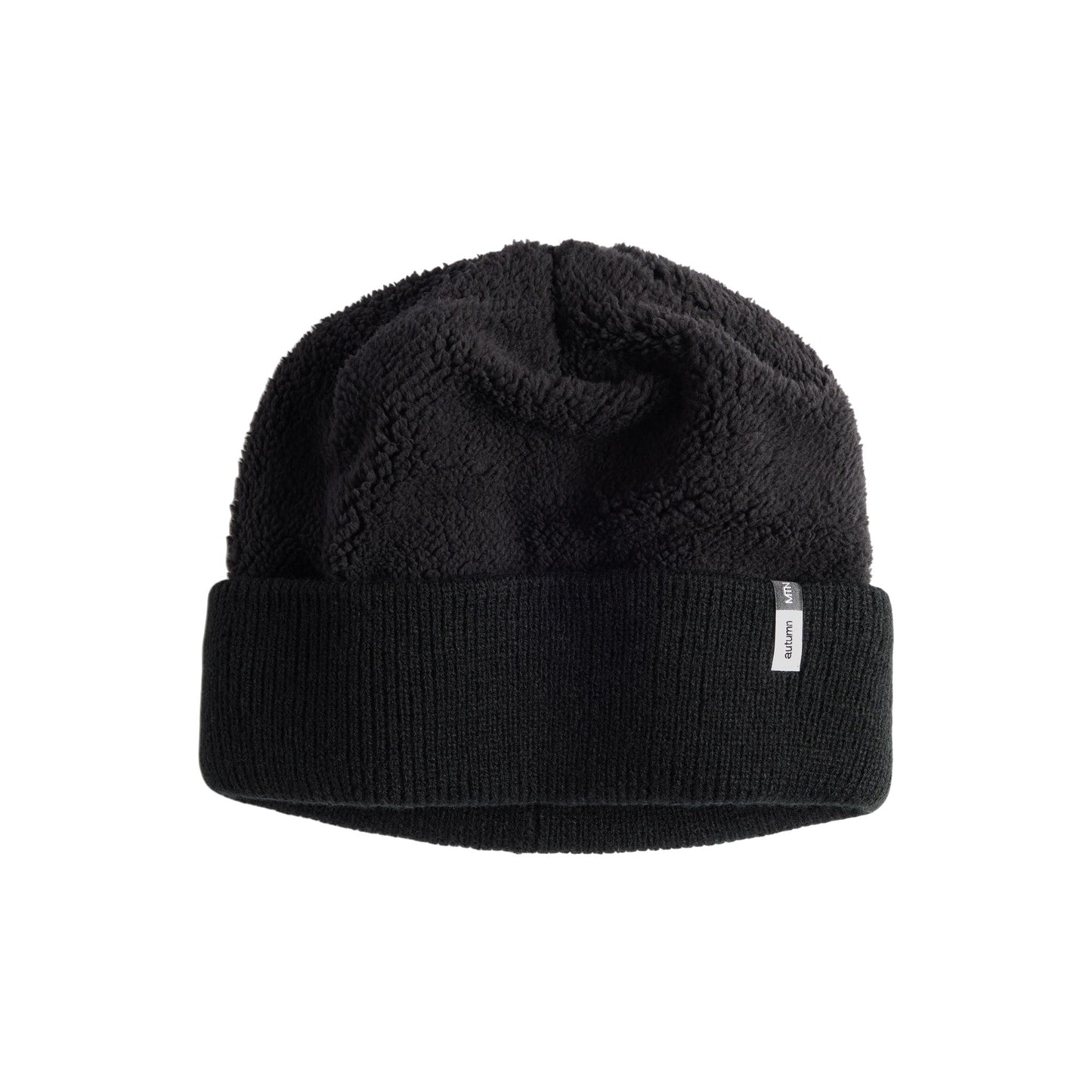 Autumn Beanie - Reverse Fleece - Black