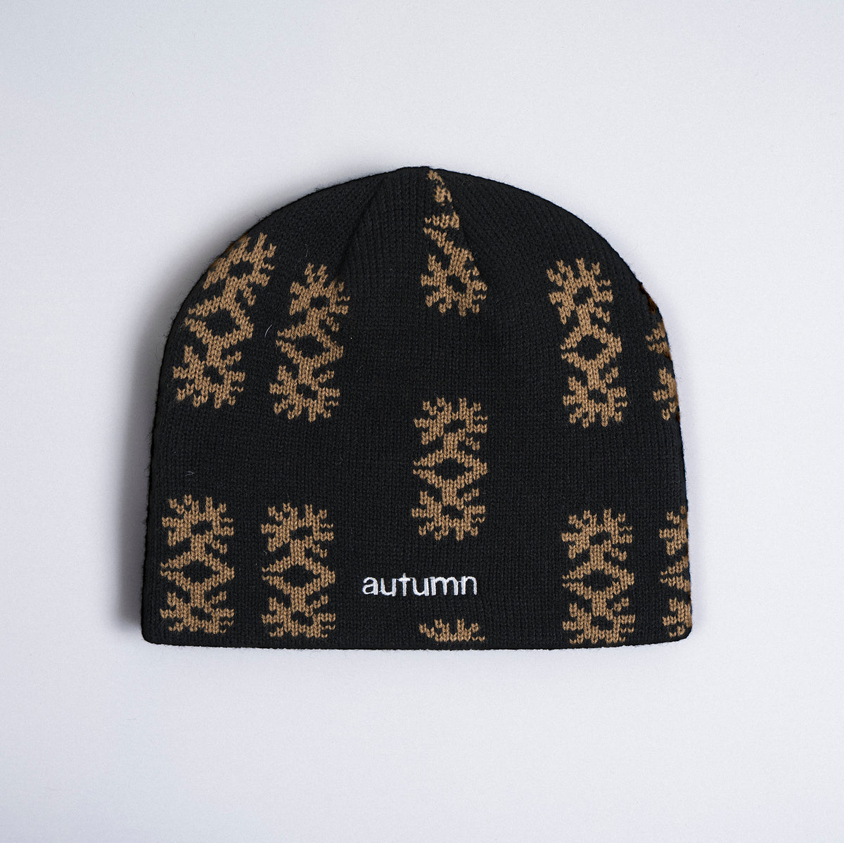 Autumn Beanie "Glyphs" black