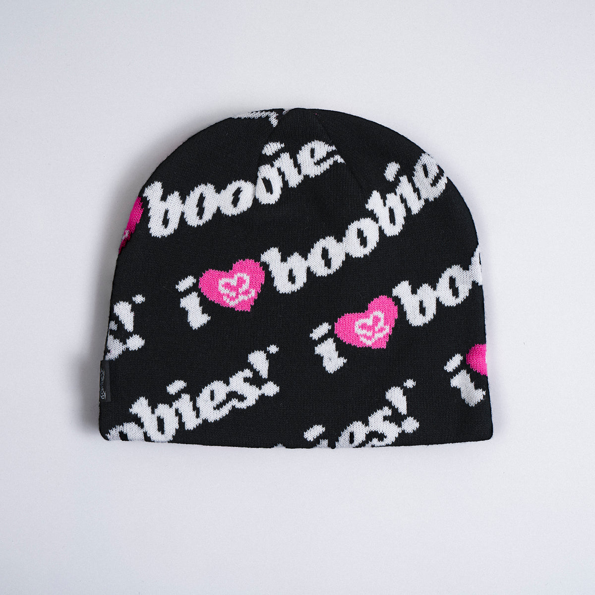 Corduroy Beanie "Keep A Breast" black