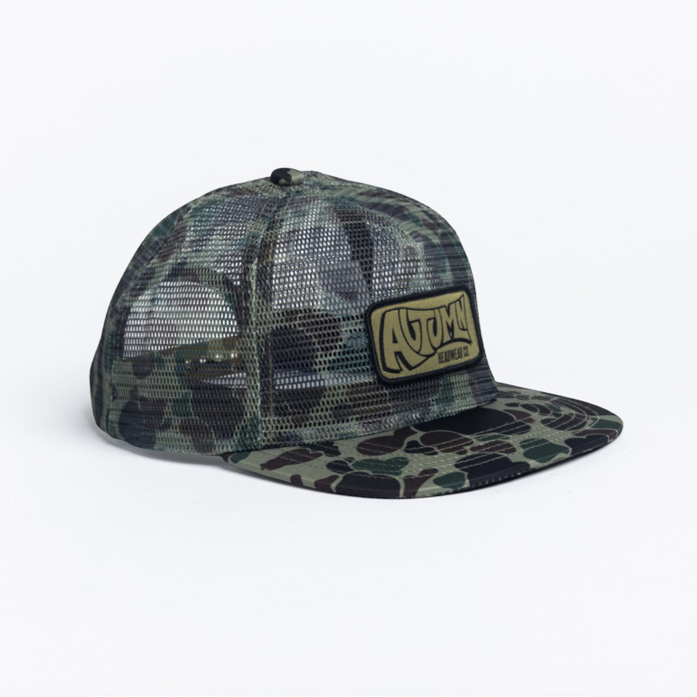 Autumn Cap "Camo Trucker" green