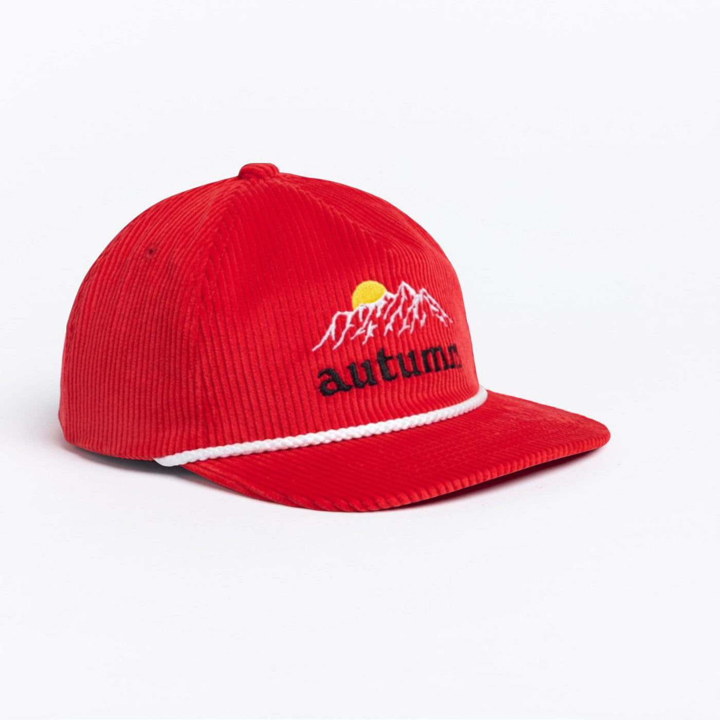 Autumn Cap "Cord 5 Panel Mesh" red