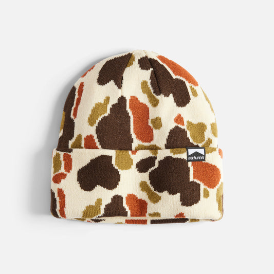 Autumn Beanie - Duck Camo - Eggshell