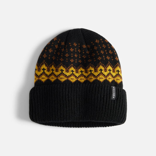 Autumn Beanie "Fair Isle" black