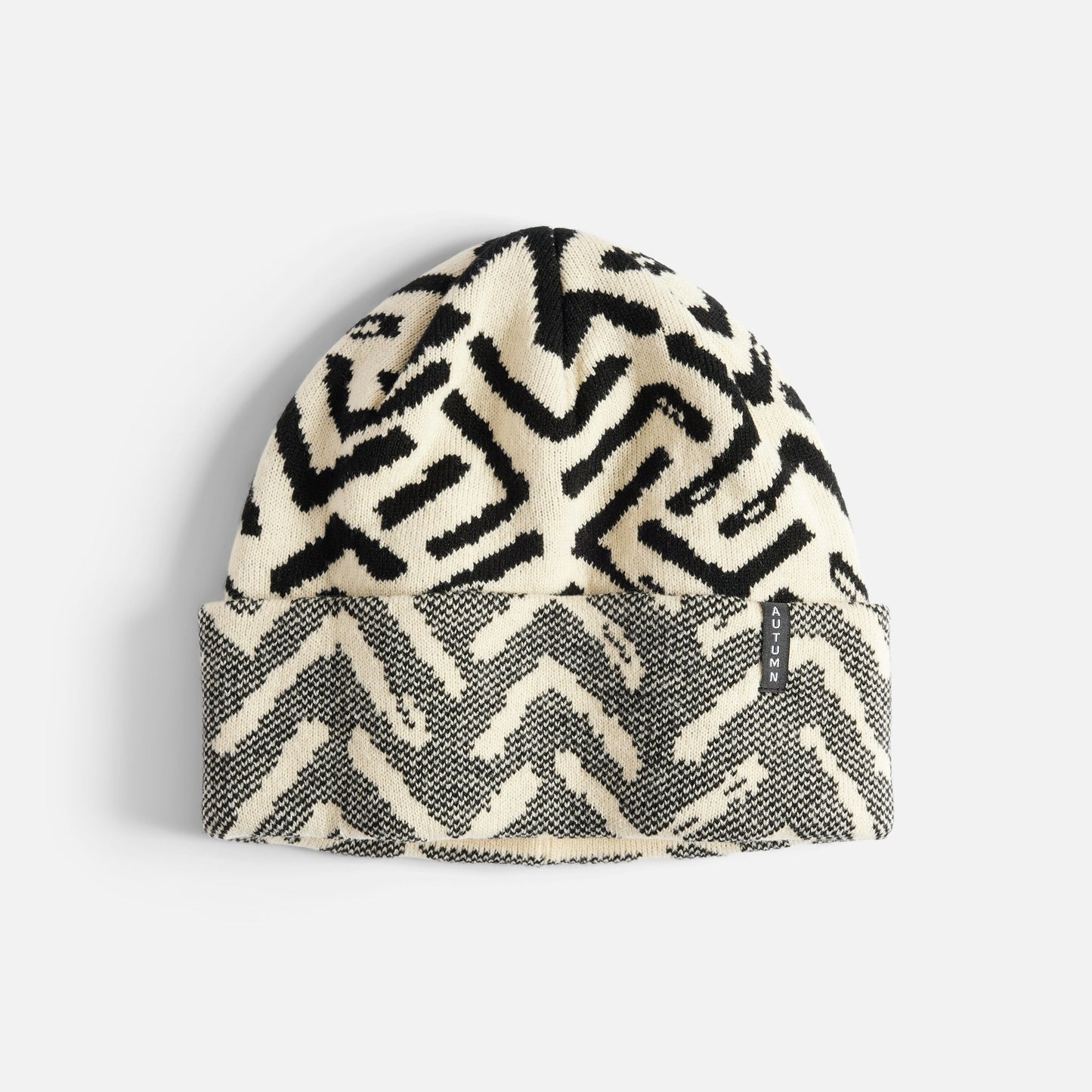 Autumn Beanie Geo Eggshell