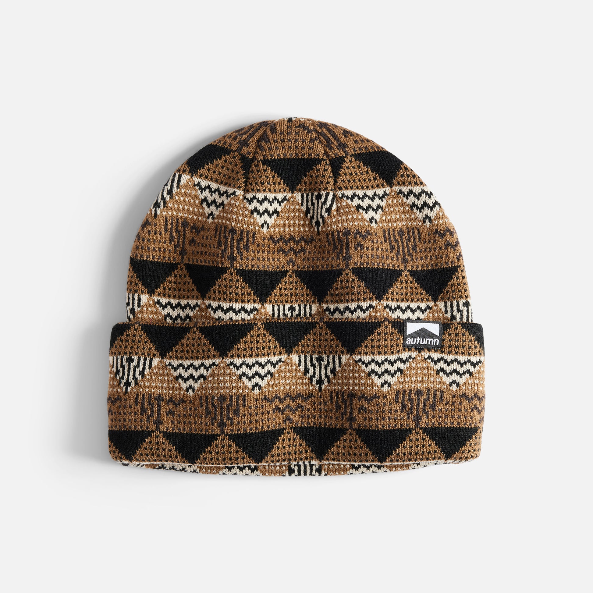Autumn Beanie Landscape light brown
