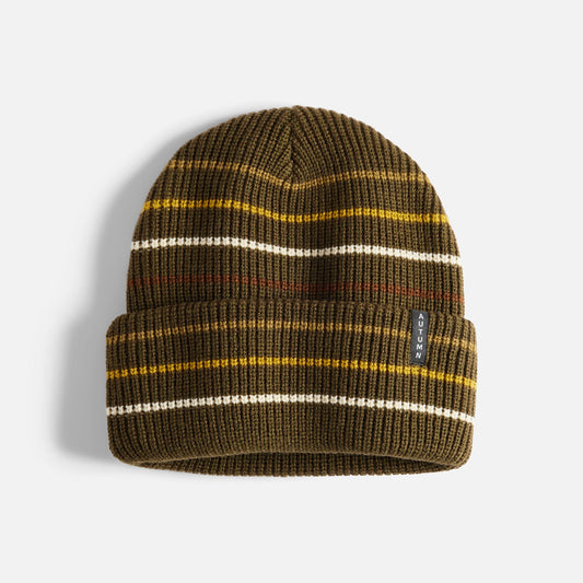 Autumn Beanie - Multi Stripe - Army