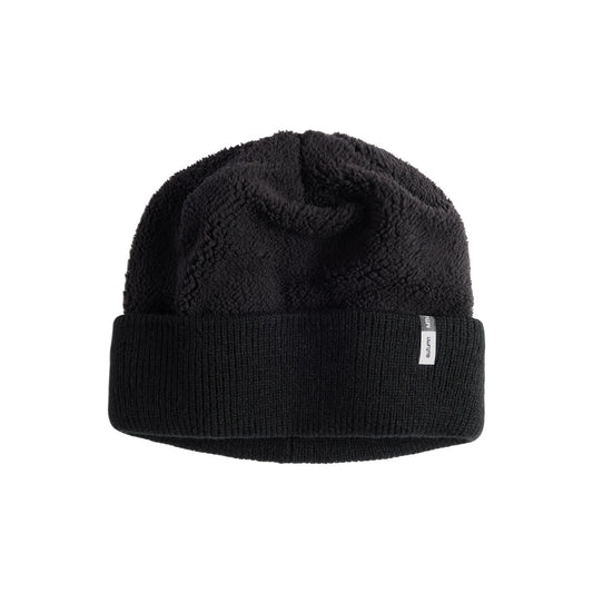 Autumn Beanie - Reverse Fleece - Black