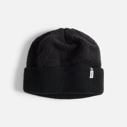 Autumn Beanie - Reverse Fleece - Black