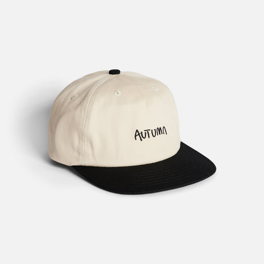Autumn Cap - Two Tone Twill Snapback - Eggshell