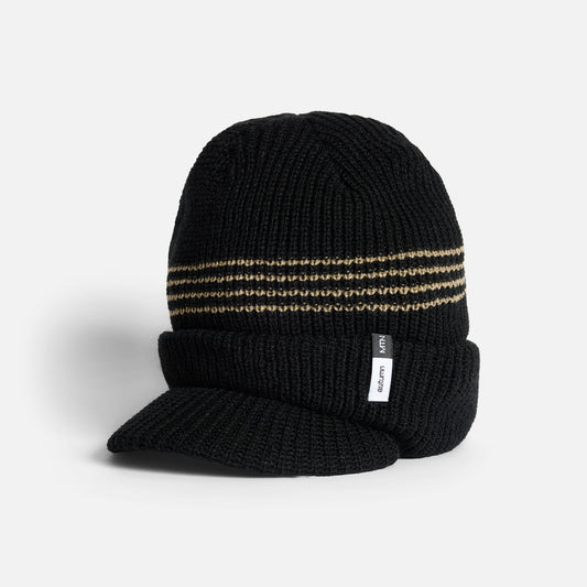 Autumn Beanie - Visor - Black