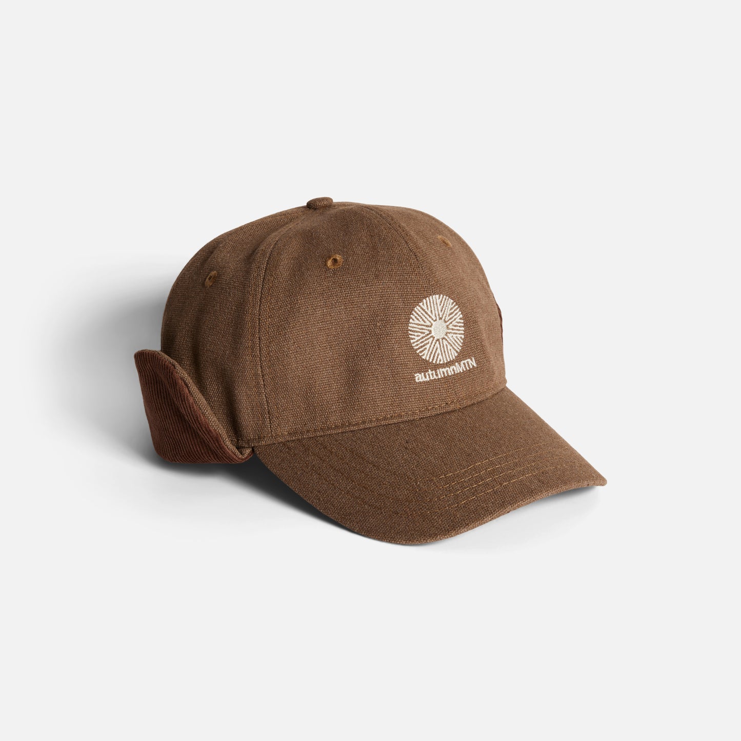 Autumn Cap - Washed Canvas Flap Cap - Light Brown