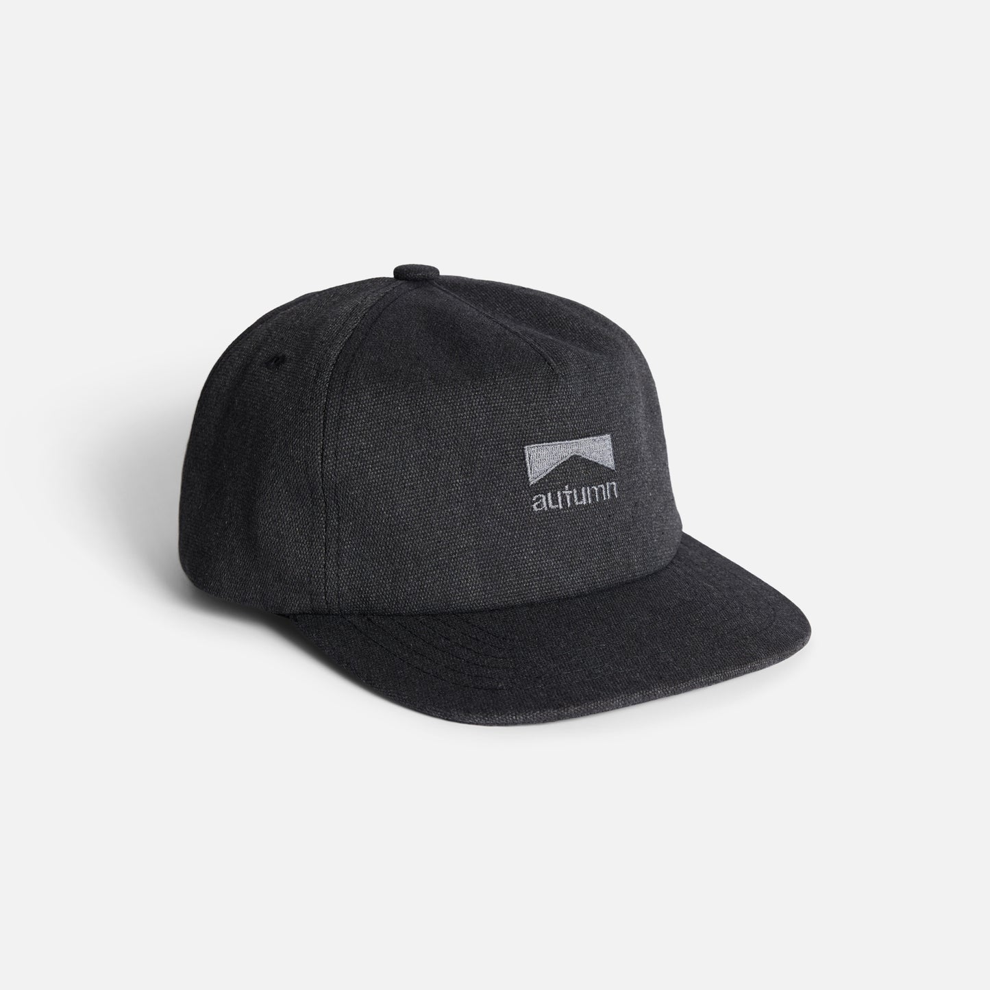 Autumn Cap - Washed Canvas Strapback - Black