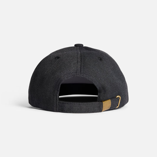Autumn Cap - Washed Canvas Strapback - Black