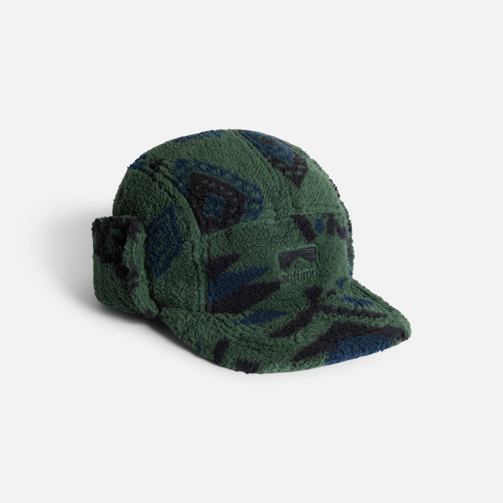 Autumn Fleece Flap Cap Green