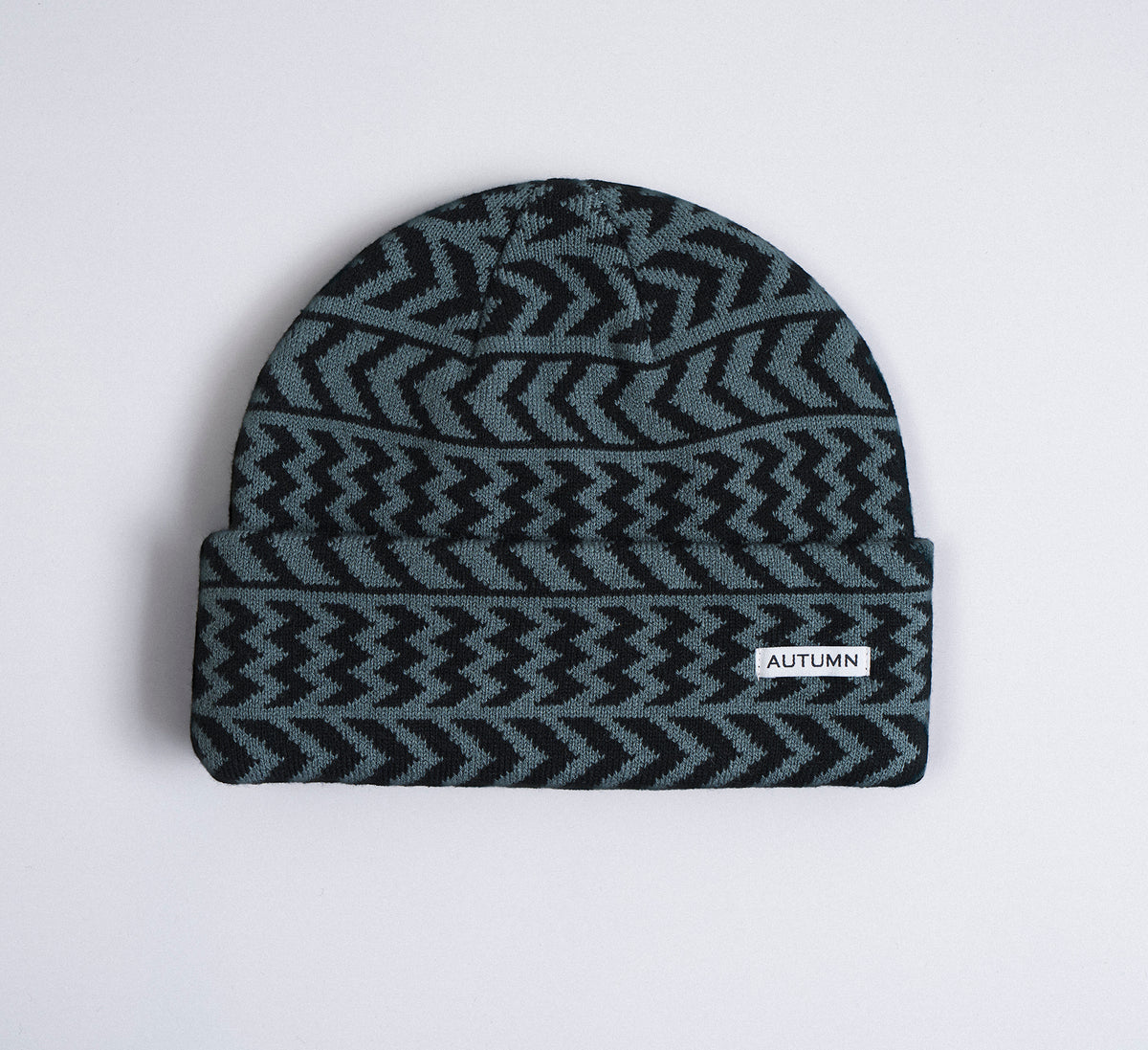 Autumn Beanie "Chevron" slate