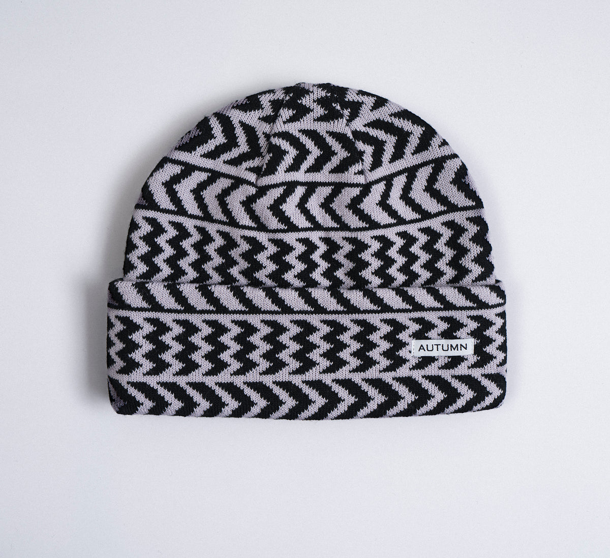 Autumn Beanie "Chevron" whisper pink