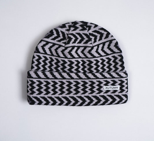 Autumn Beanie "Chevron" whisper pink