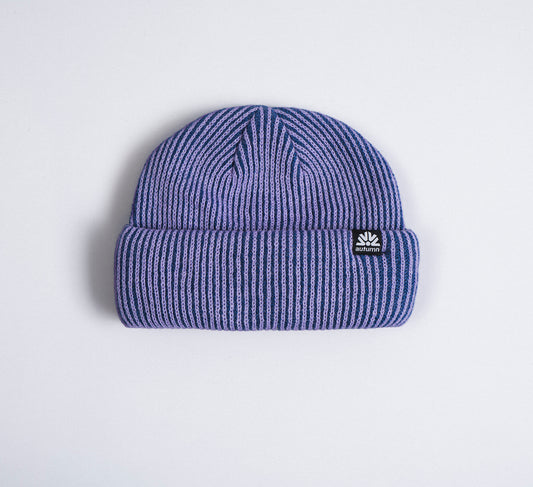 Autumn Beanie "Cord Double Roll" bluejay