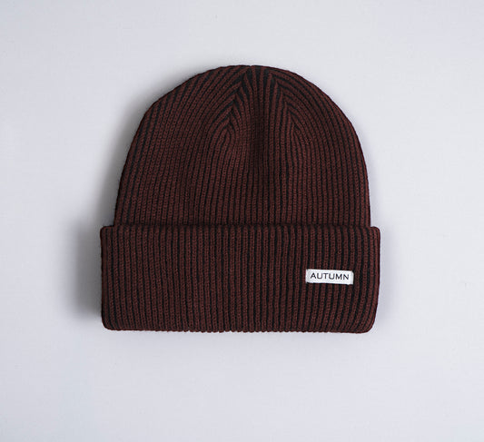 Autumn Beanie "Cord" oxblood