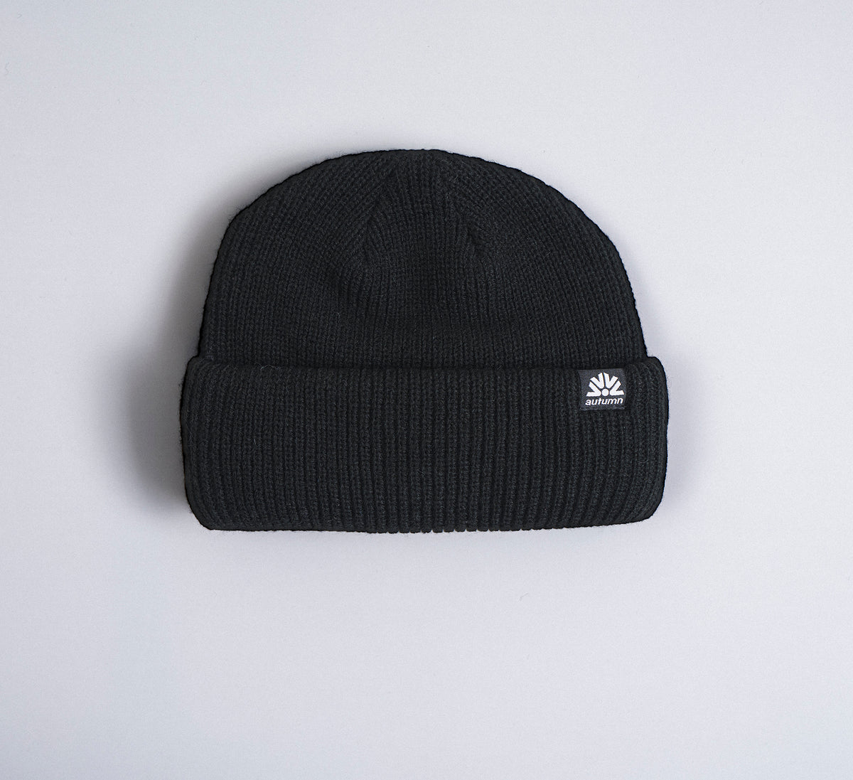 Autumn Beanie "Double Roll" black