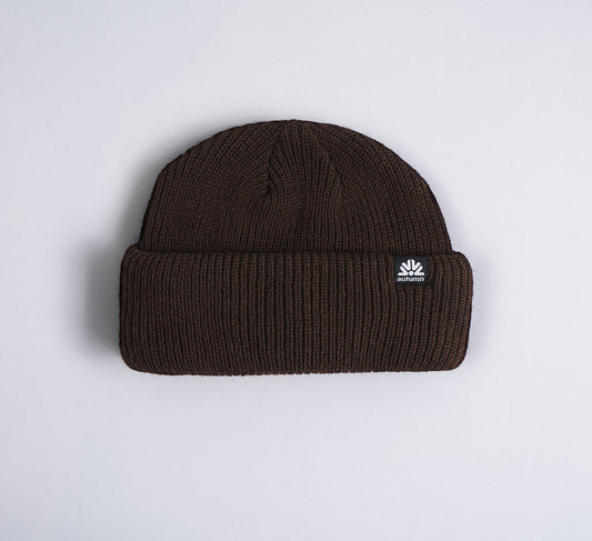 Autumn Beanie "Double Roll" chocolate