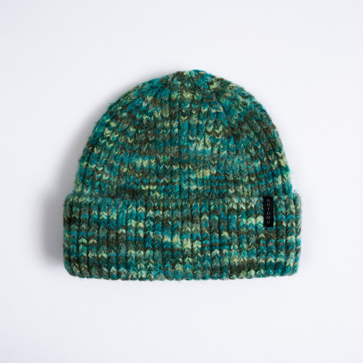 Autumn Beanie "Marble Knit" teal