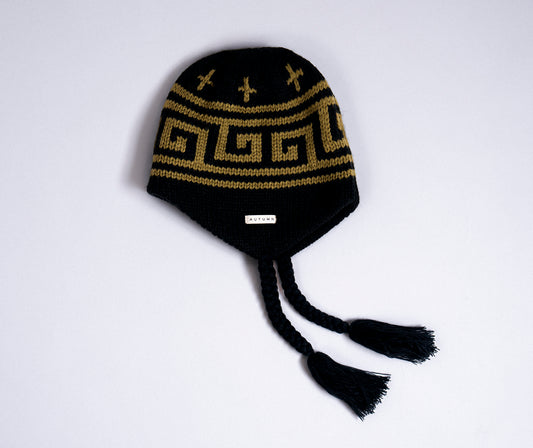 Autumn Beanie "Niseko Ear Flap" black