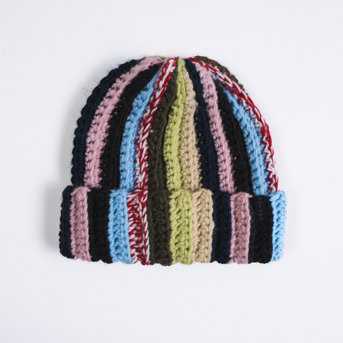 Autumn Beanie "Patchwork" lemonade