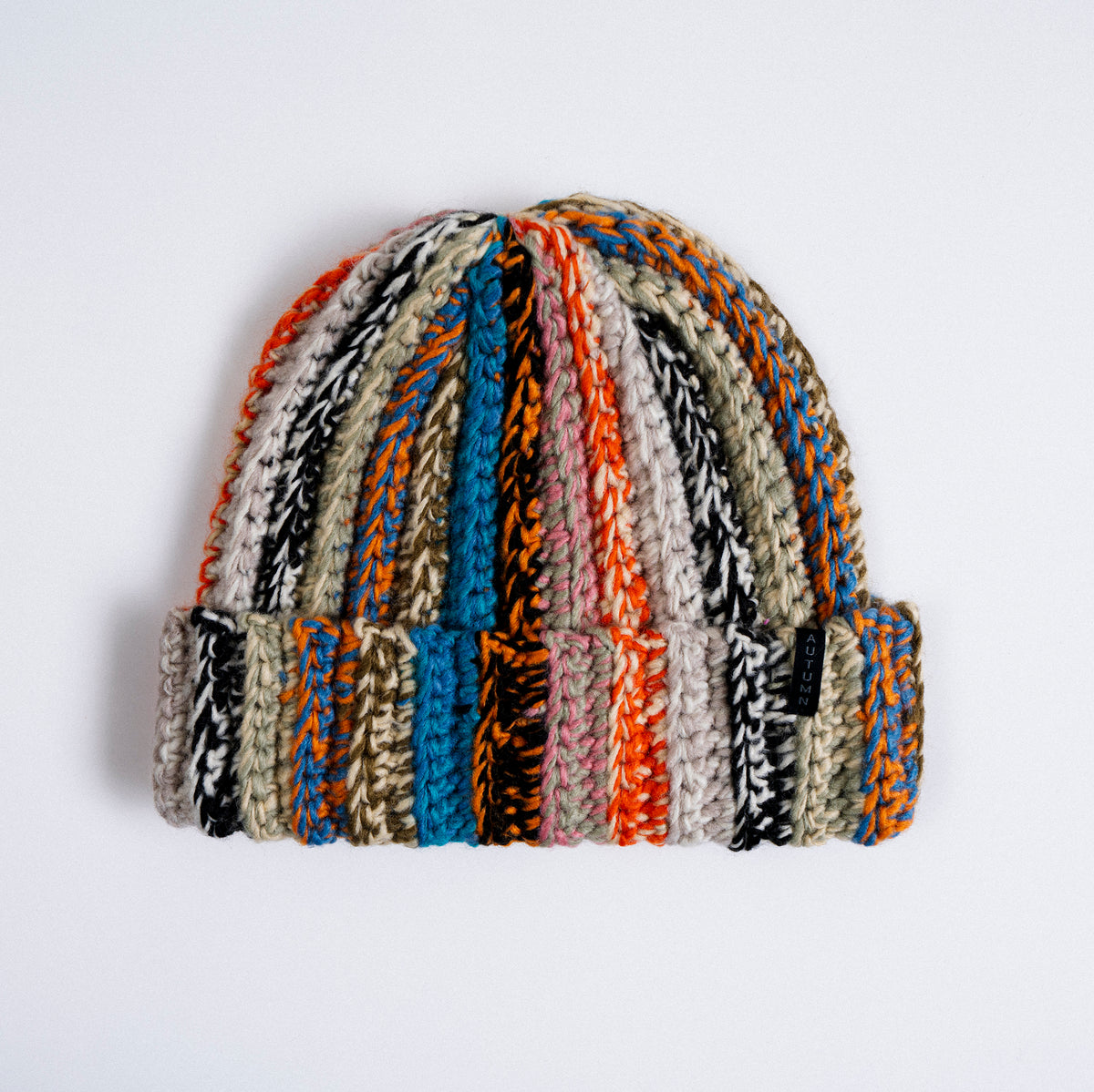 Autumn Beanie "Patchwork" teal