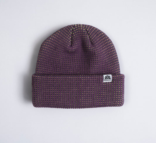 Autumn Beanie "Static" plum