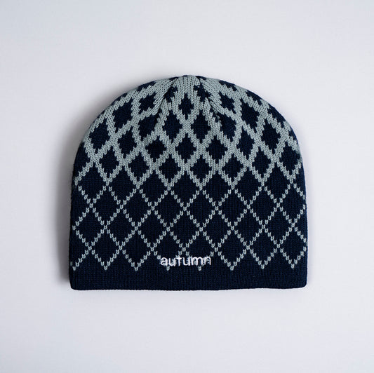 Autumn Beanie "Warp" midnight